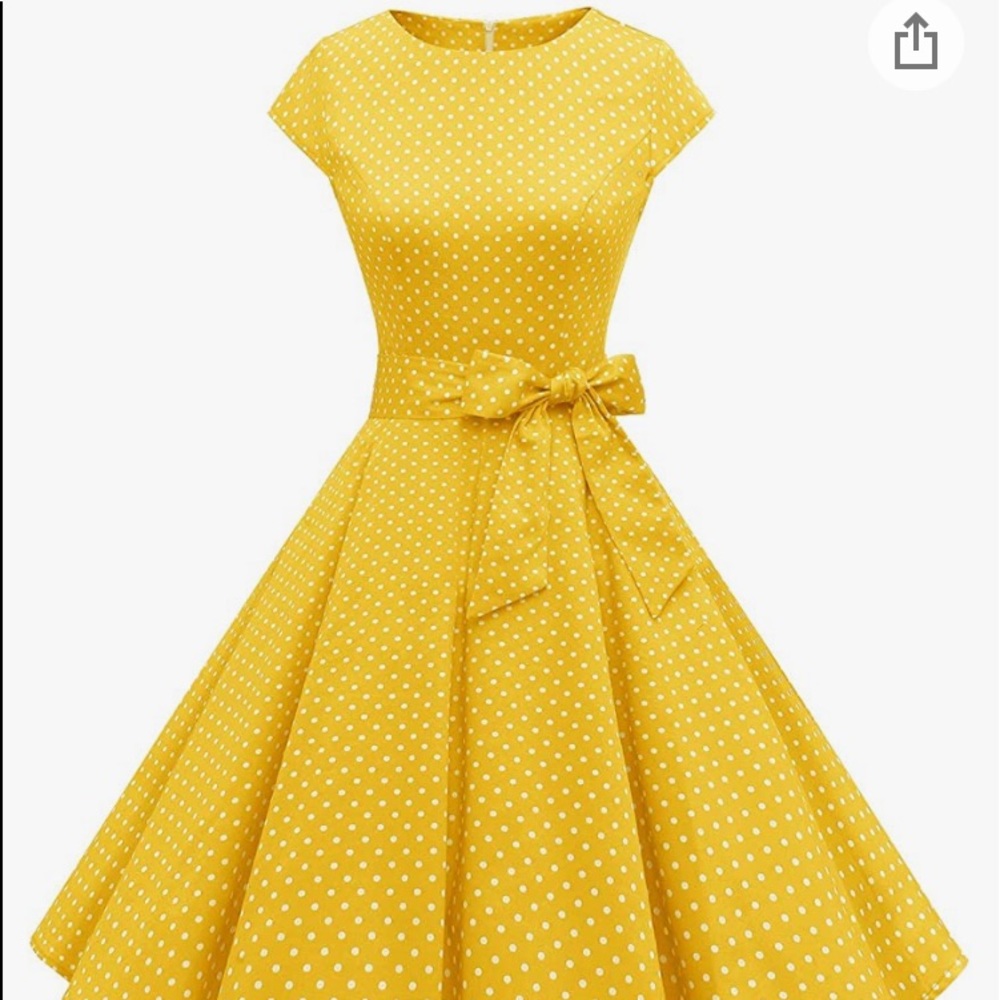 New dressy yellow and white dress size XS